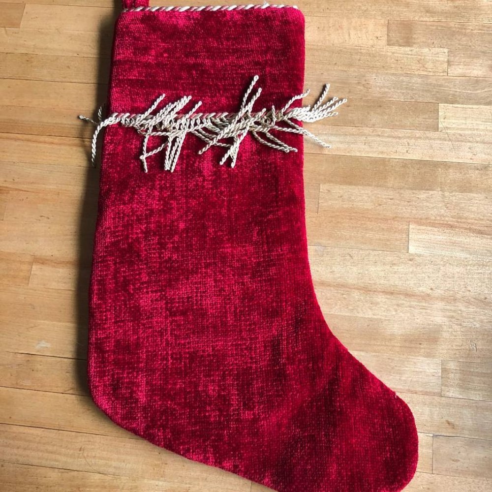 Merry Christmas Stocking Sock Red